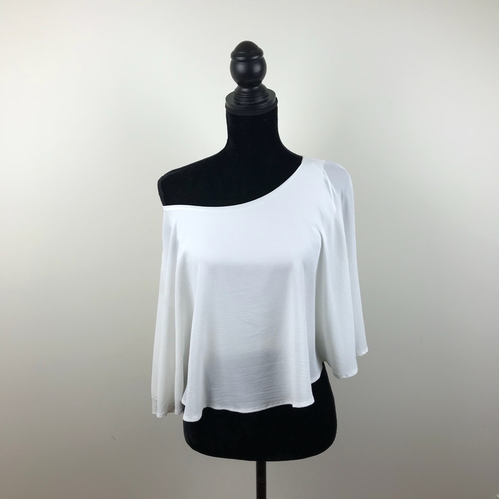 Zara BW collection off the shoulder top